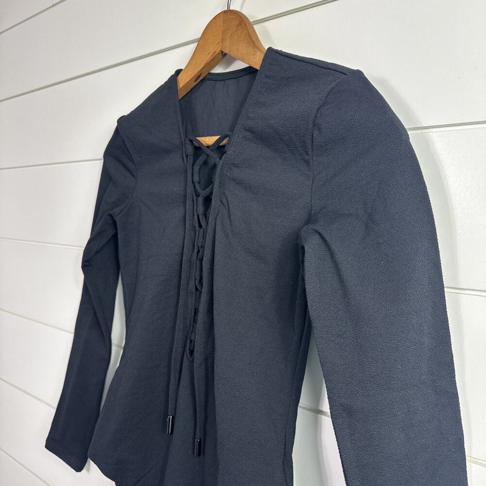 JETS Australia The Front Plunge Surfsuit Swimsuit Long Sleeve Black sz 4 - Picture 5 of 9